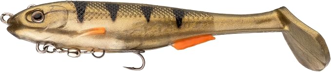 Strike King Final Copy Fishing Lure, Pre-Rigged Soft Plastic Swimbait, Free-Swinging Size 4 Treble Hook, Belly Magnetic Hook Keeper, 7/8-Ounce