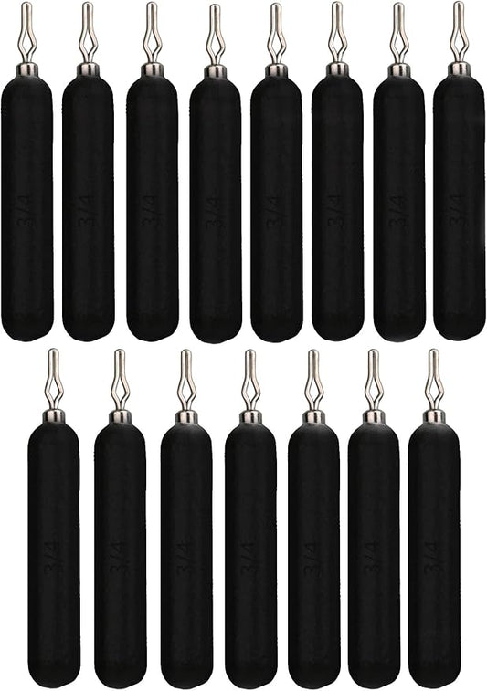 Reaction Tackle Lead Drop Shot Weights for Bass Fishing - Freshwater & Saltwater - Skinny Pencil Shaped Sinkers for Drop Shot Rig