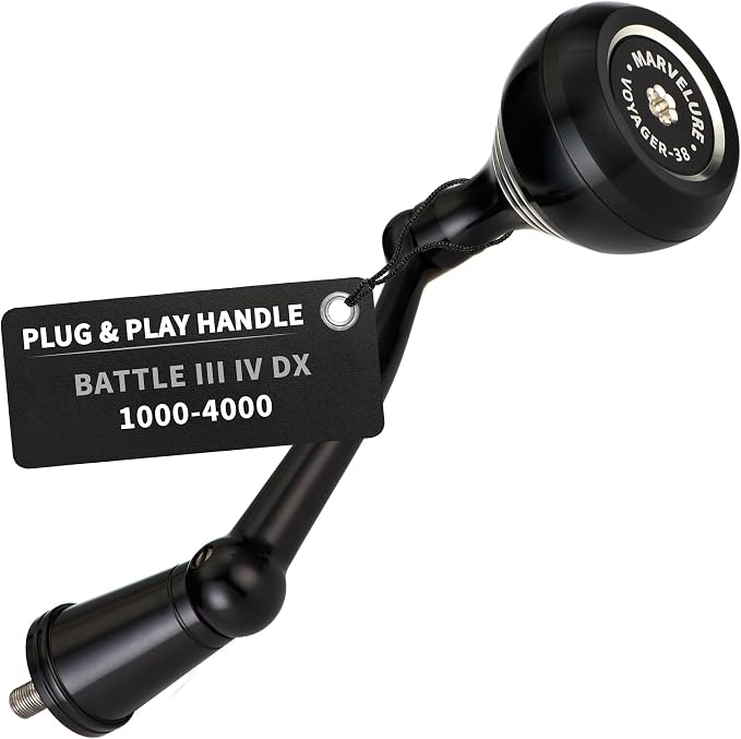 Foldable Power Handle for Penn Pursuit III IV, Battle III IV DX, Conflict I Spinning Fishing Reel Replacement Handle