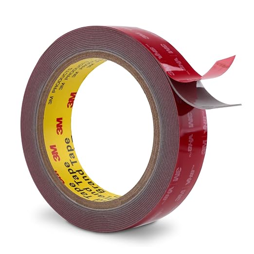 3M Double Sided Tape 1" x 15.4Ft Heavy Duty Mounting Tape 5608 Grey Foam Tape Waterproof for Indoor Outdoor Home Office Car Decor