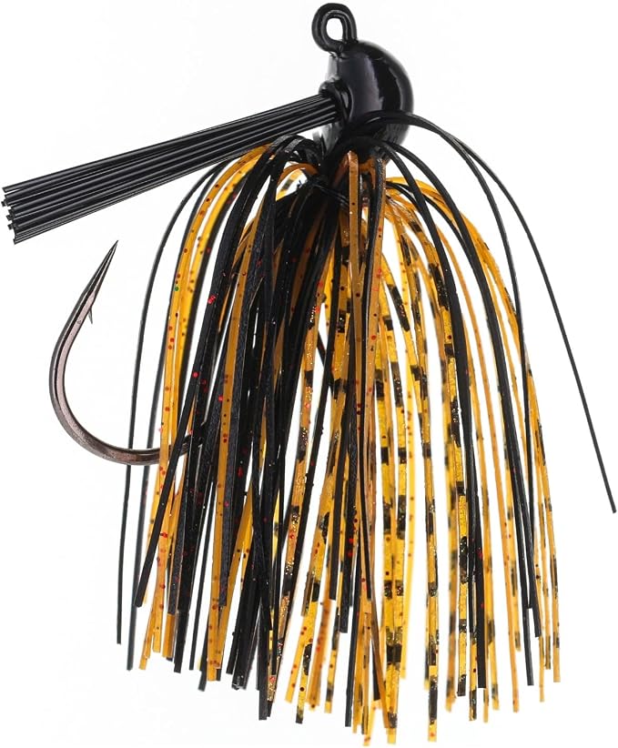 Reaction Tackle Flipping Jigs for Bass Fishing – Weedless Design Fishing Jig Head Fishing Lures - Bass, Pike, Walleye, Muskie and More (3-Pack)