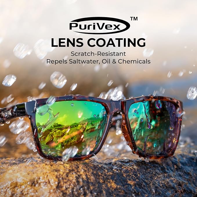 KastKing FlatRock Polarized Sport Sunglasses for Men and Women, Ideal for Driving Fishing Cycling Running, UV Protection