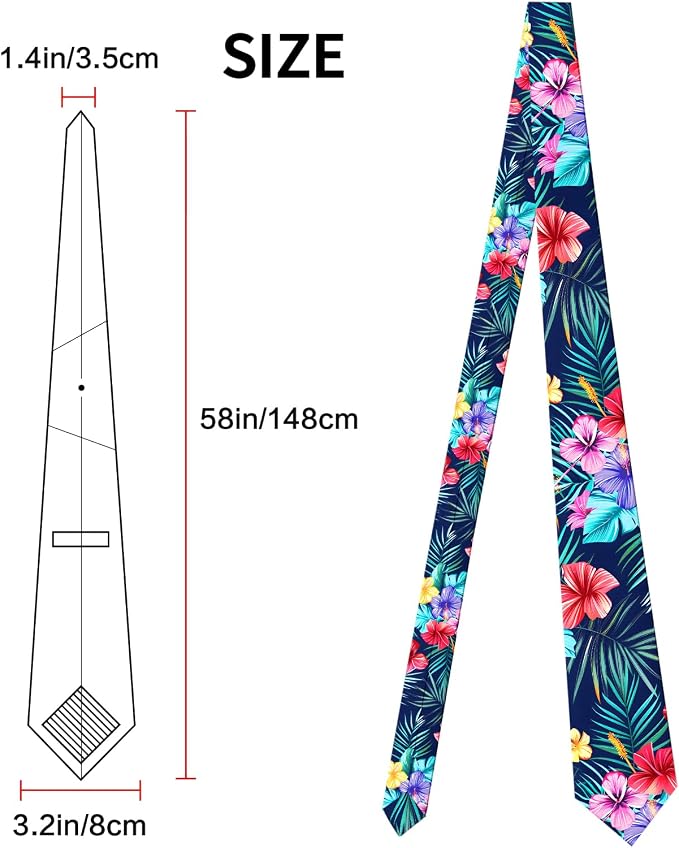 Men's Ties Slim Necktie Skinny Ties For Men Adjustable Neck Ties for Men