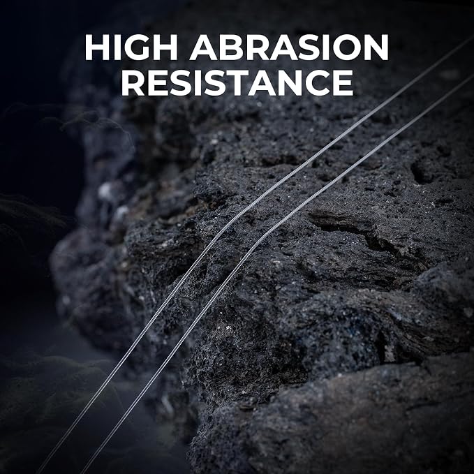 KastKing Kovert 100% Fluorocarbon Fishing Line - Clear Fishing Leader, High Sensitivity, Strong Knot Strength, Shock & Abrasion Resistant, Extreme Clarity, Ultra-Low Visibility, Fast Sinking