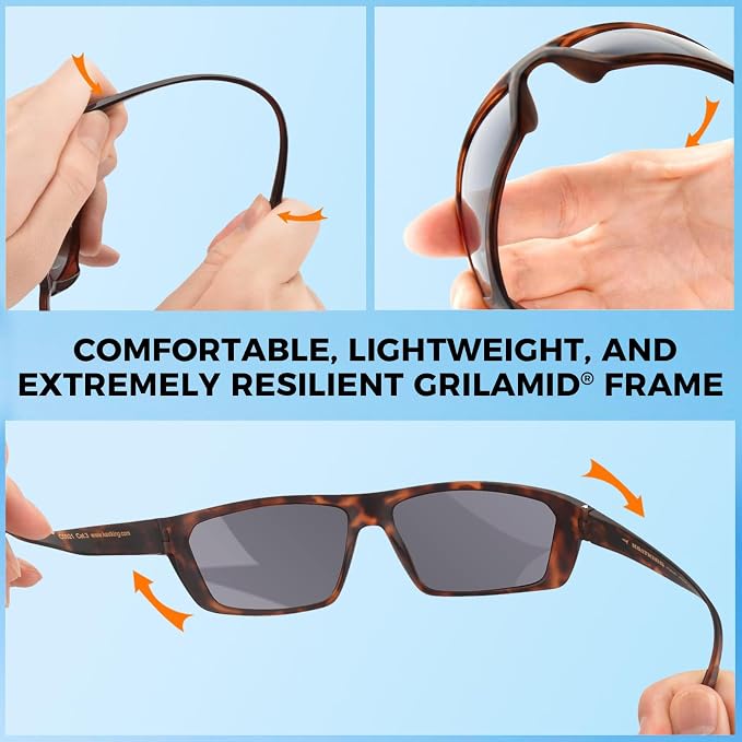 KastKing Huzzah Polarized Sport Sunglasses for Men and Women, Ideal for Driving Fishing Cycling and Running,UV Protection