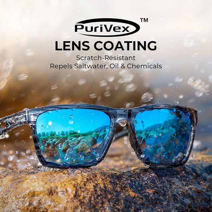 KastKing FlatRock Polarized Sport Sunglasses for Men and Women, Ideal for Driving Fishing Cycling Running, UV Protection