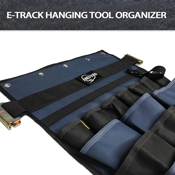 E Track Hanging Tool Organizer,Wall Hanging Tool Organizer,E Track Accessories for Flatbed Enclosed Trailers,Garages,Tool Room.2PACK