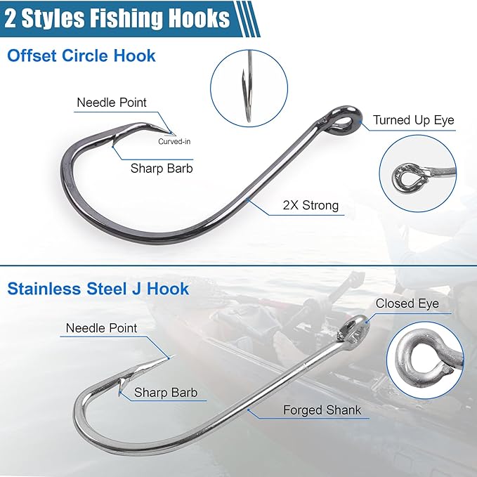 Surf Fishing Tackle Kit Surf Fishing Rigs Double Hook Bottom Rigs Hi-Lo Rig Fishing Leader Rig Pier Fishing Catfishing Bottom Fishing Beach Ocean Saltwater Fishing Rigs