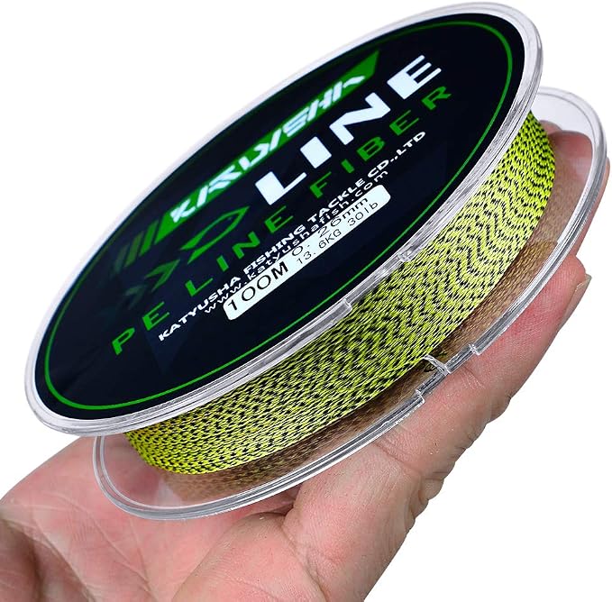 Braided Fishing Line, Abrasion Resistant Zero Stretch Braided Lines 4/8 Strands Super Strong Superline 6Lb -100Lb Test 109/328/547/1094/2187 Yards