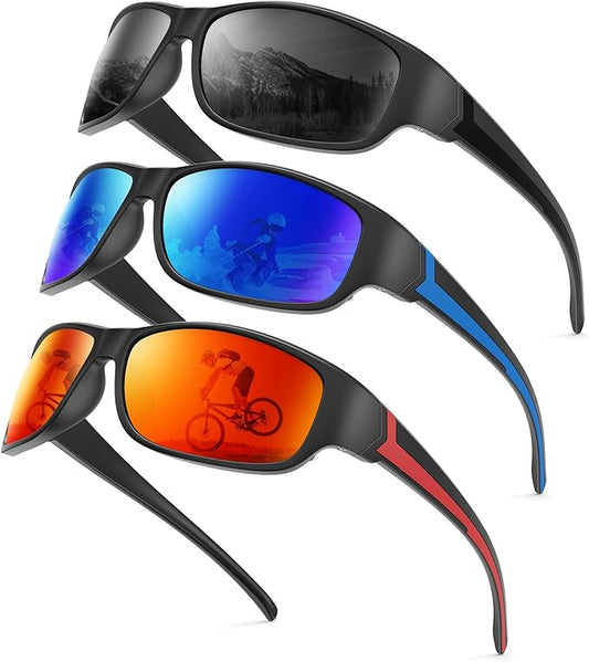 NSSIW Polarized Sunglasses-Men Sports Mens-Sunglasses: Sun Glasses Women Polarized UV400 Protection for Fishing Running Golf