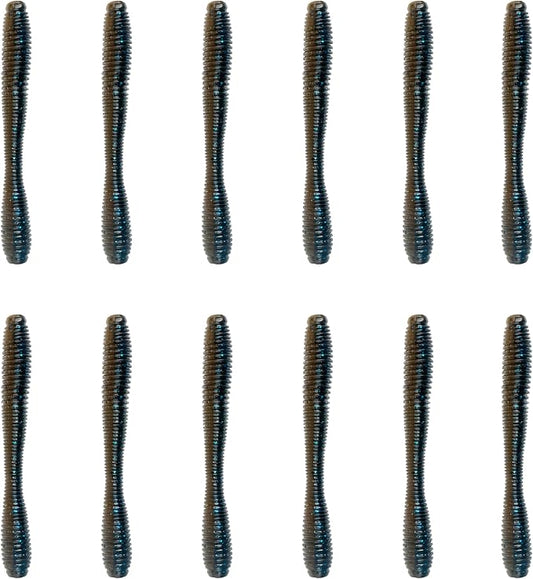 6th Sense – Bounce Worm Bass Fishing Lure Soft Plastic Worm for Wacky Neko Drop Shot Texas Rig