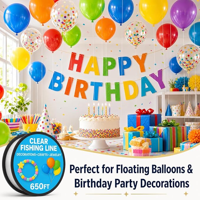 Clear Fishing Line for Decorations - Crafts - Jewelry