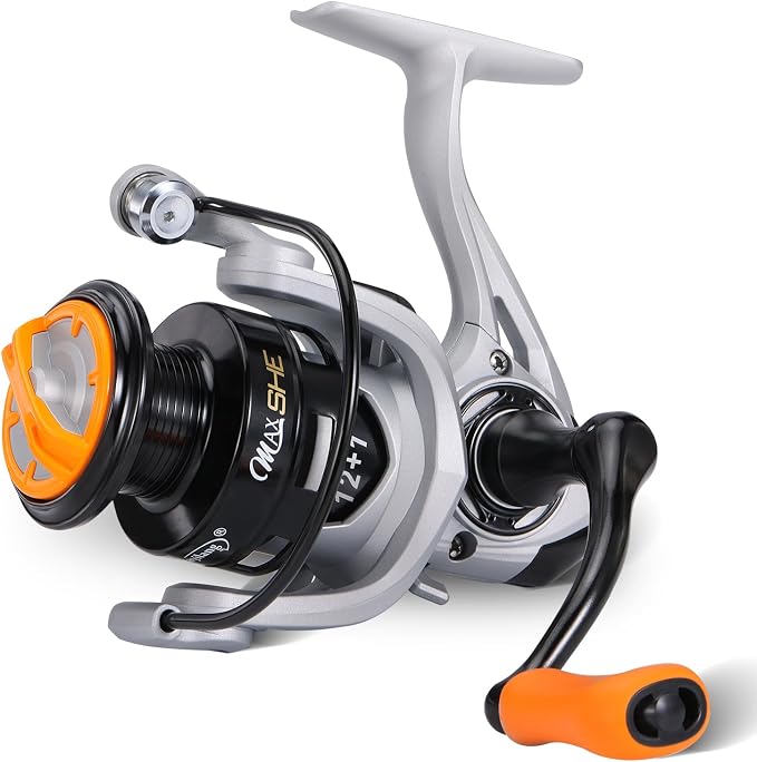 Sougayilang Fishing Reel, Ultralight Spinning Reels with Graphite Frame 5.2:1 High Speed for Saltwater or Freshwater Fishing