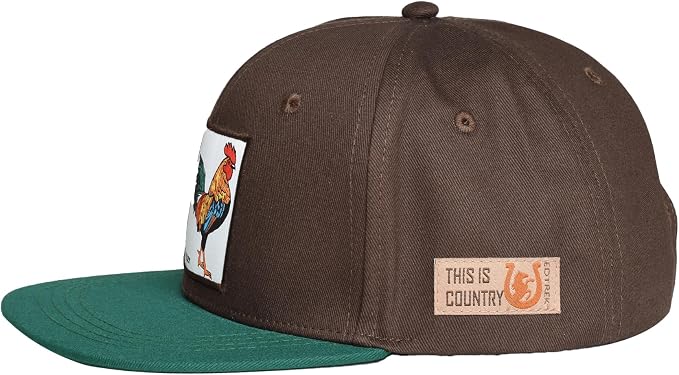 EDTREK Elite Youth Country Hat for Big Kids - Boys Snapback Hat with Flat Brim