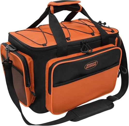 Fishing Tackle Bags,Fishing Bags for Saltwater or Freshwater Fishing,Tackle Box Bag with Padded Shoulder Strap(Not Included Tackle Box Trays)