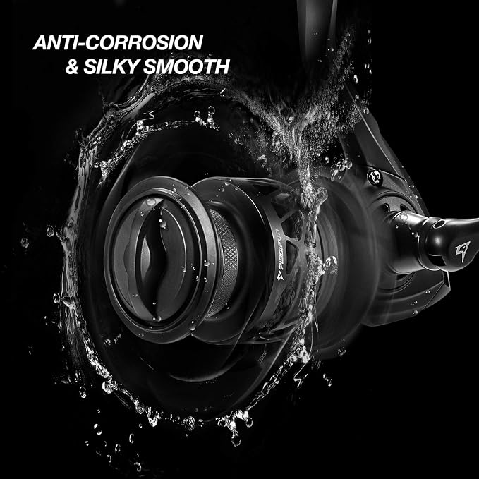 Piscifun Carbon X Spinning Reels, Light to 5.1oz, Carbon Frame and Rotor, 33LBs Max Drag, 10+1 Shielded BB, 5.2:1/6.2:1 High Speed Gear Ratio, Smooth Powerful Saltwater Freshwater Spinning Reel