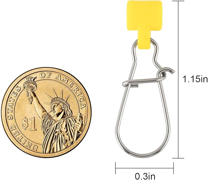 Dr.Fish Sinker Slides for Fishing, Sinker Weight Silder Line Slide Sleeve Swivel Duo Lock Snaps for Saltwater Surf Bottom Fishing Fish Fider Rig Catfish Rig