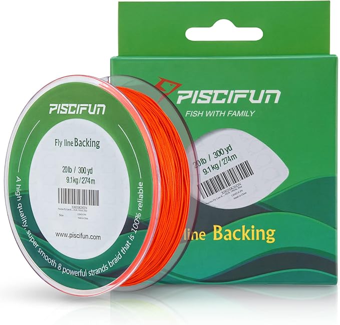 Piscifun Fly Line Backing, Braided Fly Backing Line