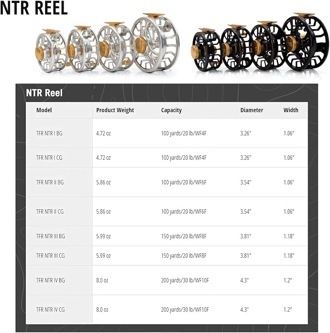 TFO NTR Large Arbor Reel