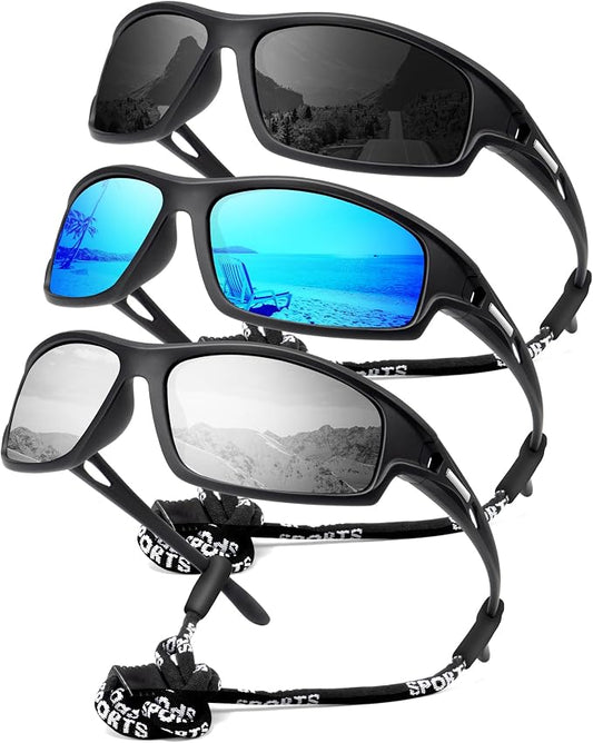 NSSIW Polarized Sunglasses-Men Sports Mens-Sunglasses: Sun Glasses Women Polarized UV400 Protection for Fishing Running Golf