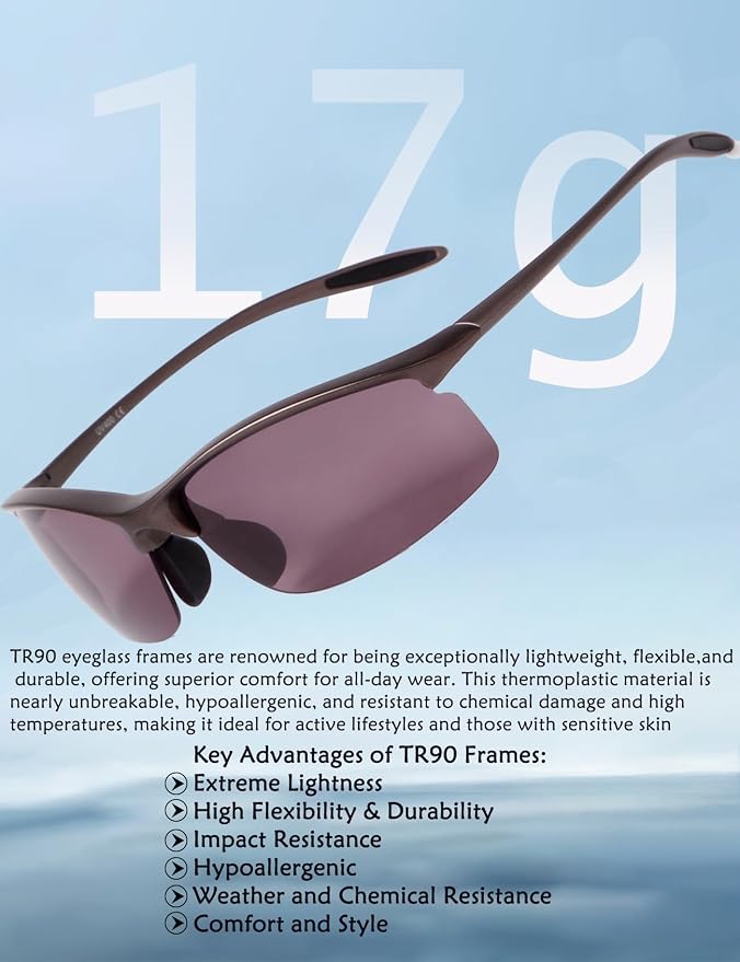 17g Polarized Sports Sunglasses for Men Women Tr90 Frame UV400 Protection Sun Glasses for Cycling Fishing Driving