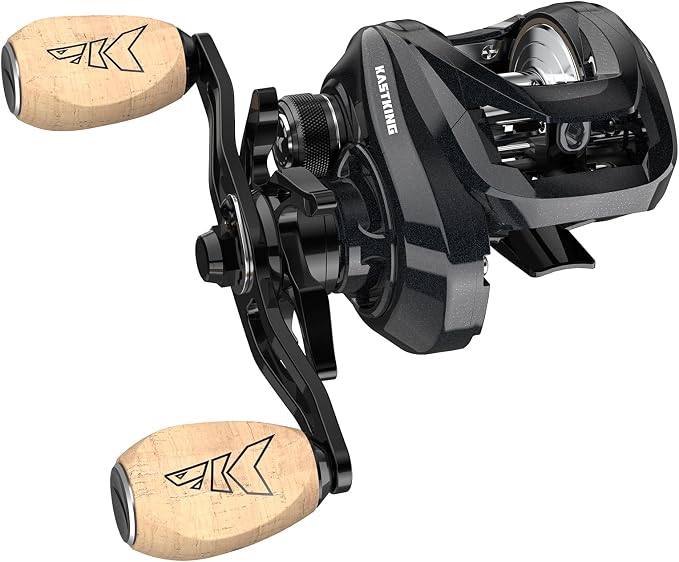 KastKing MegaTron Baitcasting Reels, High Capacity or High Speed Low Profile Casting Reel, 7+1 Double Shielded Stainless Steel BB, 8-Button Magnetic Brakes, Powerful Drag, Freshwater & Inshore Fishing