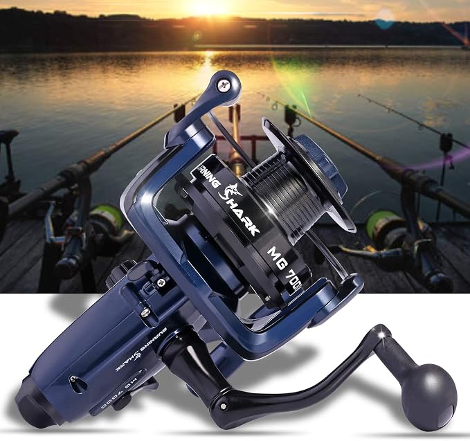 Sougayilang Spinning Fishing Reel 12+1BB Metal Body Smooth Carp Spinning Reels for Saltwater Freshwater Fishing