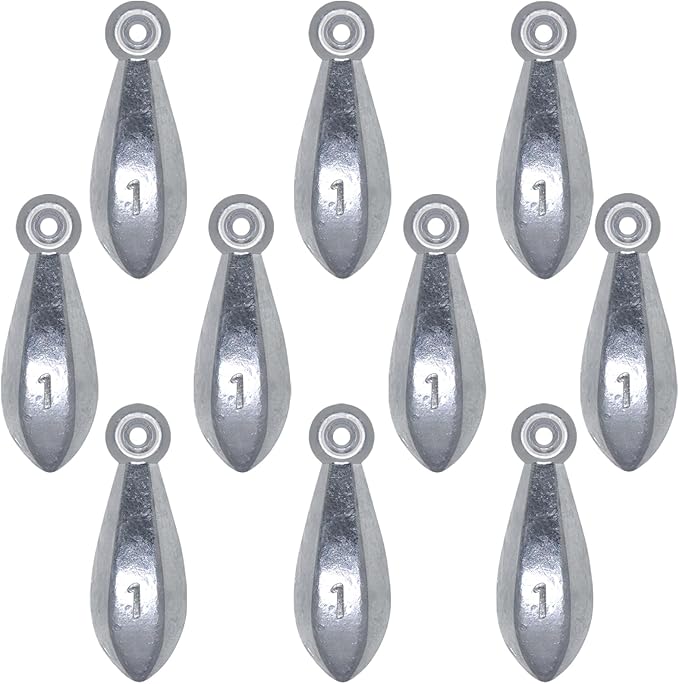 Fishing Weights Sinkers Bullet Fishing Weights Sinkers Ocean Saltwater Surf Fishing Gear Fishing Assortment 1oz 2oz 3oz 4oz