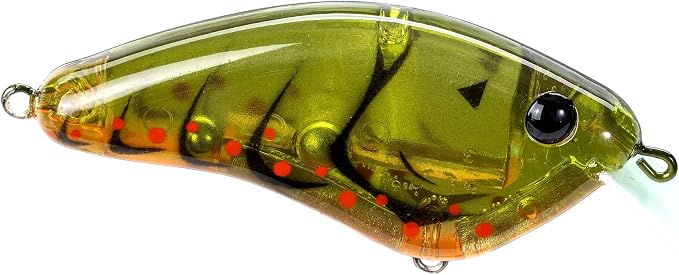 Strike King Hardliner Fishing Lure, Flat Sided Crankbait, Circuit Board Lip, Extra Tight Wobble, Size 4 Treble Hooks
