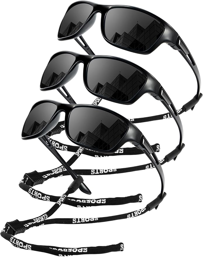 KALIYADI Polarized Sunglasses for Men, Sports Sun Glasses for Driving Cycling Fishing with UV protection
