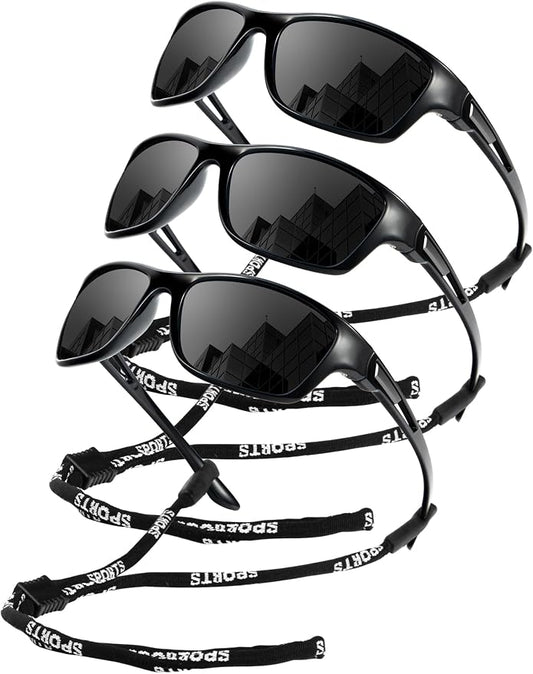 KALIYADI Polarized Sunglasses for Men, Sports Sun Glasses for Driving Cycling Fishing with UV protection