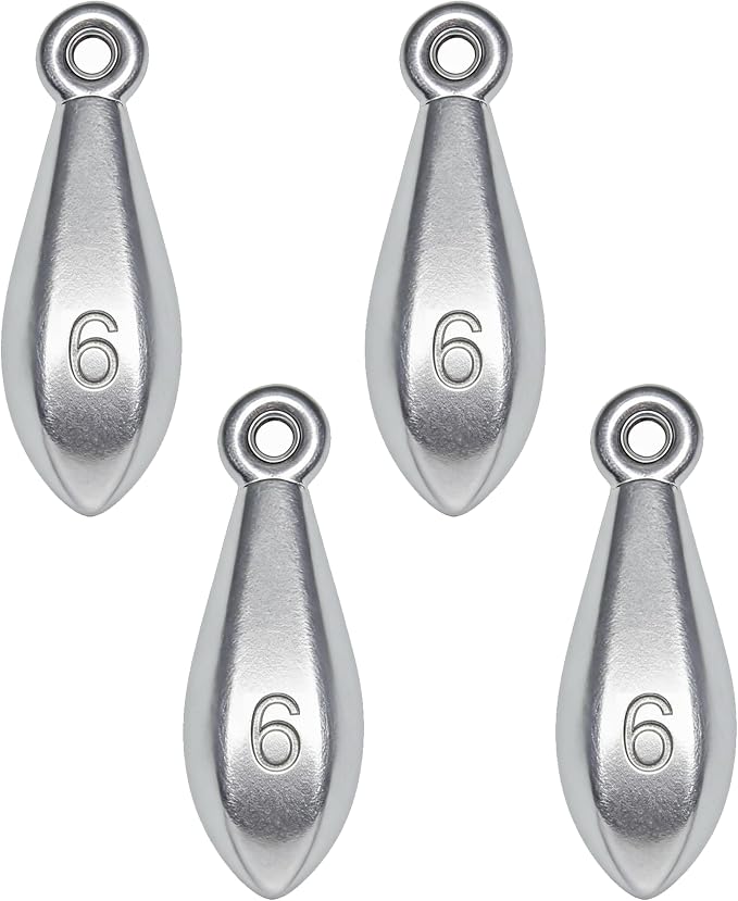 Fishing Weights Sinkers Bank Sinkers Bullet Weights for Surf Fishing Pier Bank Fishing Saltwater Fishing Gear 1oz to 8oz