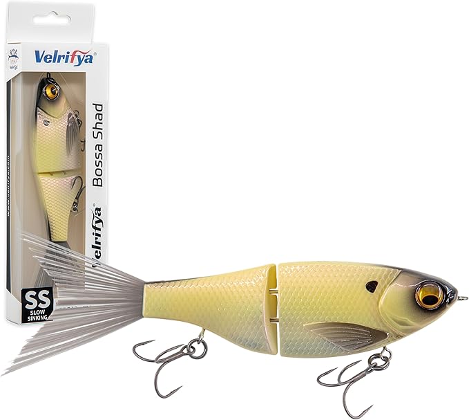 Bossa Shad Multi-Jointed Swimbait – Realistic Shad Profile with Natural Swimming Action for Bass Fishing