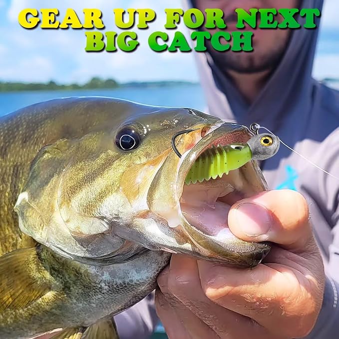 LUCKYFISHING Swimbait Jig Head 40/30/25/20/15Pcs Freshwater Saltwater Jig Heads for Bass Walleye Trout Fishing Gifts for Men 1/8oz 1/5oz 1/4oz 3/8oz 1/2oz