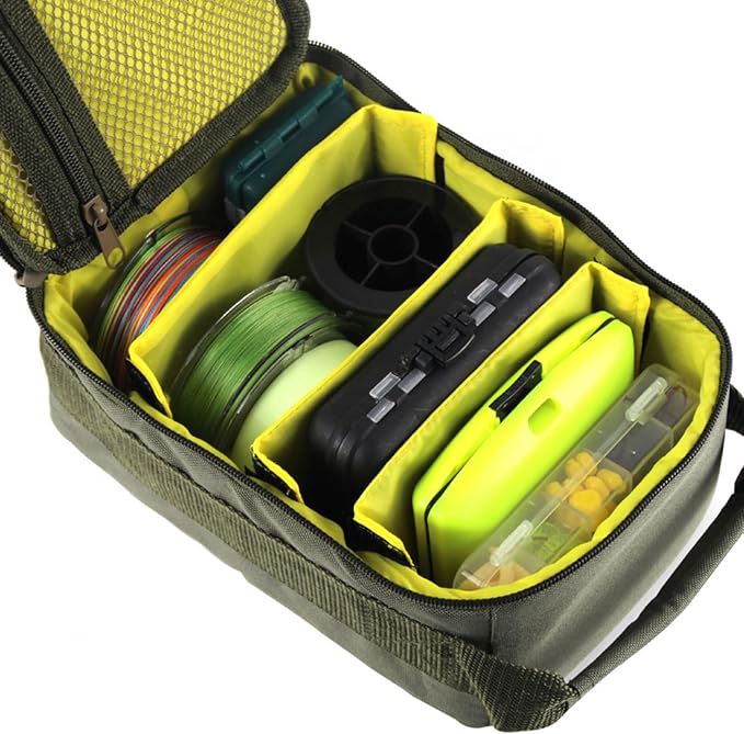 Fishing Reel Bag, Waterproof Fishing Tackle Bag Fishing Reel Gear Organizers Reel Storage Case Fishing Reel Gear Carry