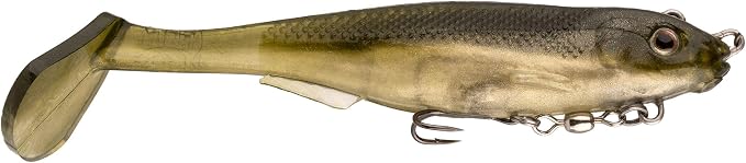 Strike King Final Copy Fishing Lure, Pre-Rigged Soft Plastic Swimbait, Free-Swinging Size 4 Treble Hook, Belly Magnetic Hook Keeper, 7/8-Ounce