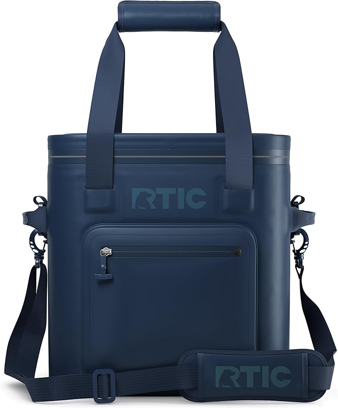 RTIC Ultra-Tough Soft Cooler Pro, Insulated, Waterproof, Leak Proof, Portable Floating Bag for Beverage, Drink, Lunch, Outdoor, Beach, Car, Camping, Picnic, Fishing, Boat