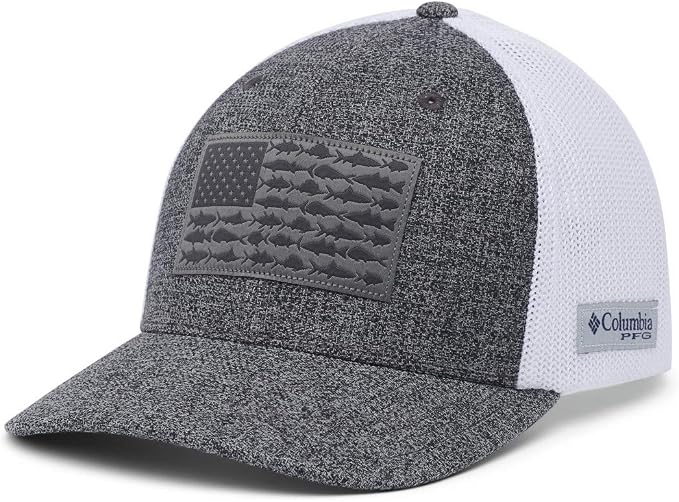 Columbia Unisex Adult PFG Logo Mesh Ball Cap