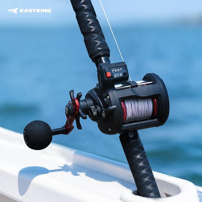 KastKing Hammer Depth Charge Weighted Fishing Line- Made in The USA, Lead-Free Fast Sinking 9-Carrier Braided Fishing Line, Nano Bismuth Coated Saltwater Trolling Line, Color Changes Every 10 Yards