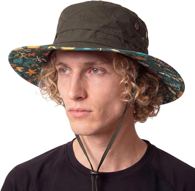 TOP-EX UVCoolix™ Cooling Touch Breathable UPF50+ Waterproof Wide Brim UV Protection Sun Hats Big Head XL XXL