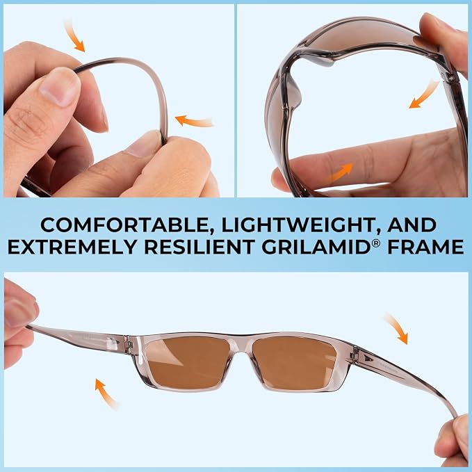 KastKing Huzzah Polarized Sport Sunglasses for Men and Women, Ideal for Driving Fishing Cycling and Running,UV Protection