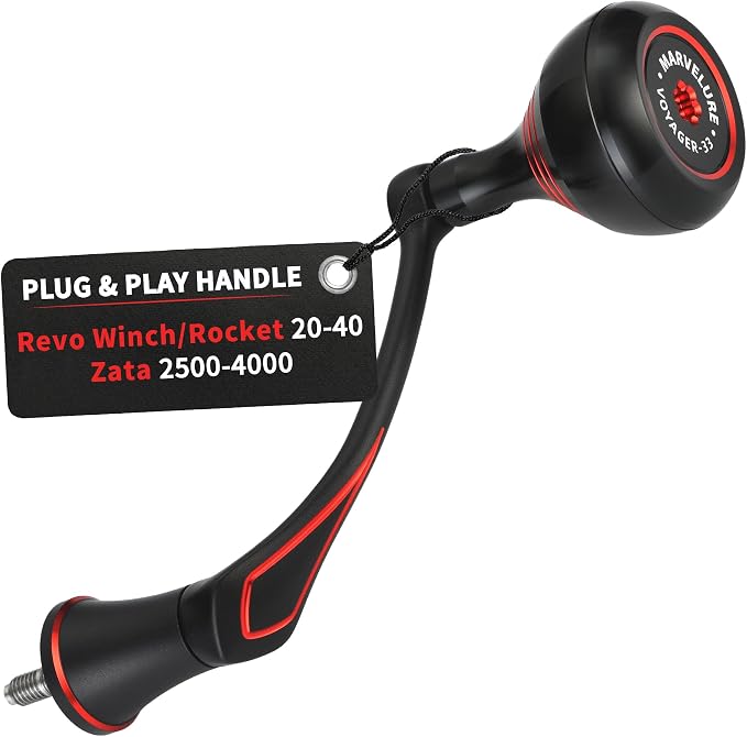 Power Handle Compatible for Abu Garcia Revo X/Revo SX/Revo Winch/Revo Rocket 20-40, Zata 2500-4000 Spinning Reels