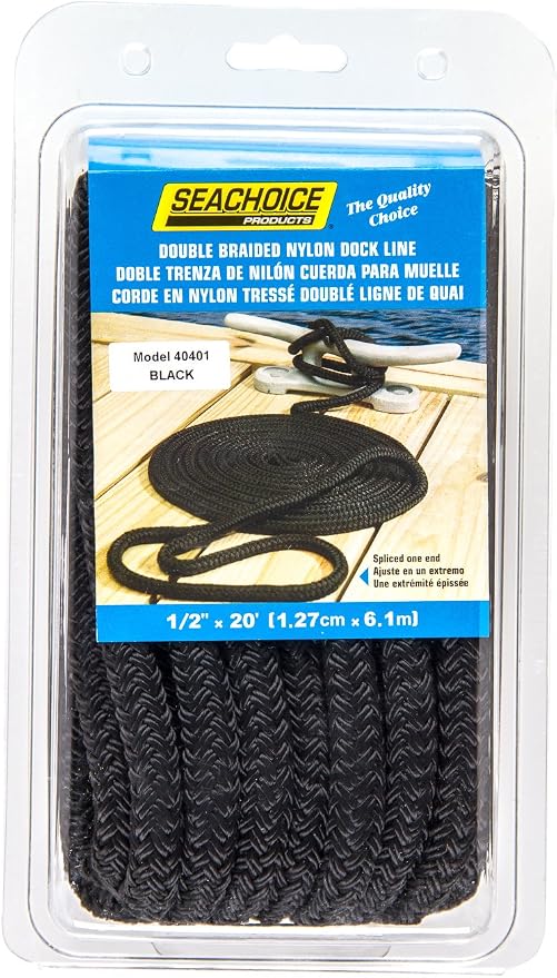 Seachoice Double-Braid Nylon Dock Line