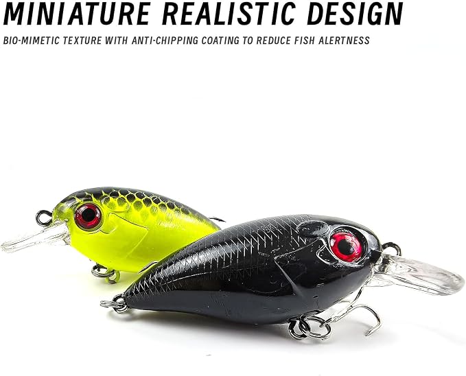 Fishing Lures Large Hard Bait Minnow VIB Lure with Treble Hook Life-Like Swimbait Fishing Bait Popper Crankbait Vibe Sinking Lure for Bass Trout Walleye Redfish