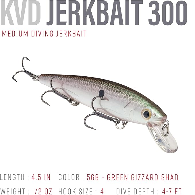 Strike King KVD Jerkbait 3 Hook