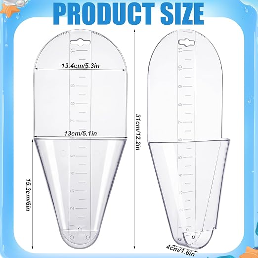 2 Pack Crappie Fish Measurers - 12-inch Capacity Crappie Fishing Measuring Tool, Quick Alternative to Fishing Tape