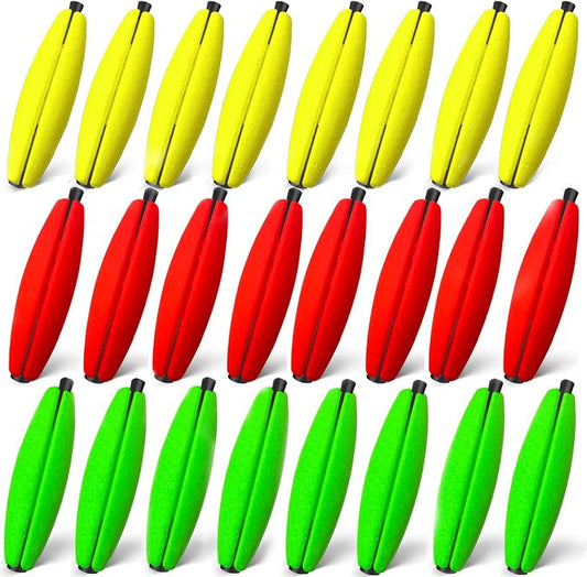 Peg Floats Slotted丨Fishing Floats for Catfish丨Fishing Cigar Foam Bobber for Santee Rig丨1.5in，2in，2.5in，3in