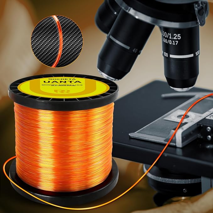 UANTA Monofilament Fishing Line, Superior Abrasion Resistance Mono Line, Ultimate Saltwater Fishing Line Leader Materials, 2025 New Fishing Line Unique Camo Design