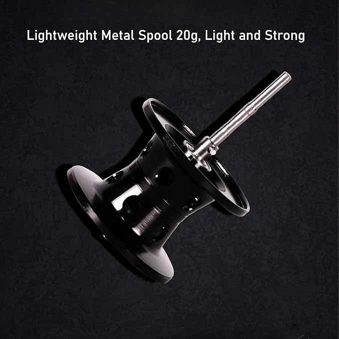 Metal + Nylon Baitcasting Reel - 7.2:1 High-Speed, Metal Spool, Dual Magnetic Brake, 8kg Drag, Long-Casting Anti-Backlash Lure Reel for Bass & Multi-Species Fishing
