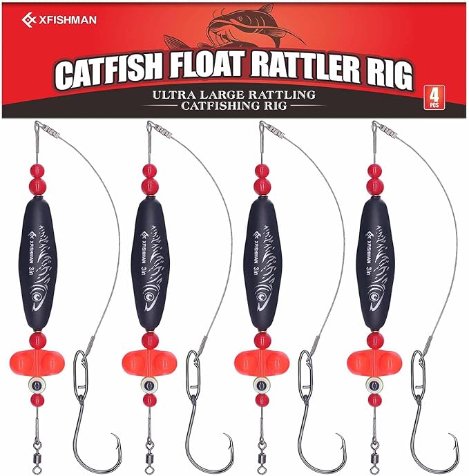 Catfish-Rig-for-Bank-Fishing-Catfishing-Tackle-Floats-with-Rattler-Santee Cooper Rig Equipment
